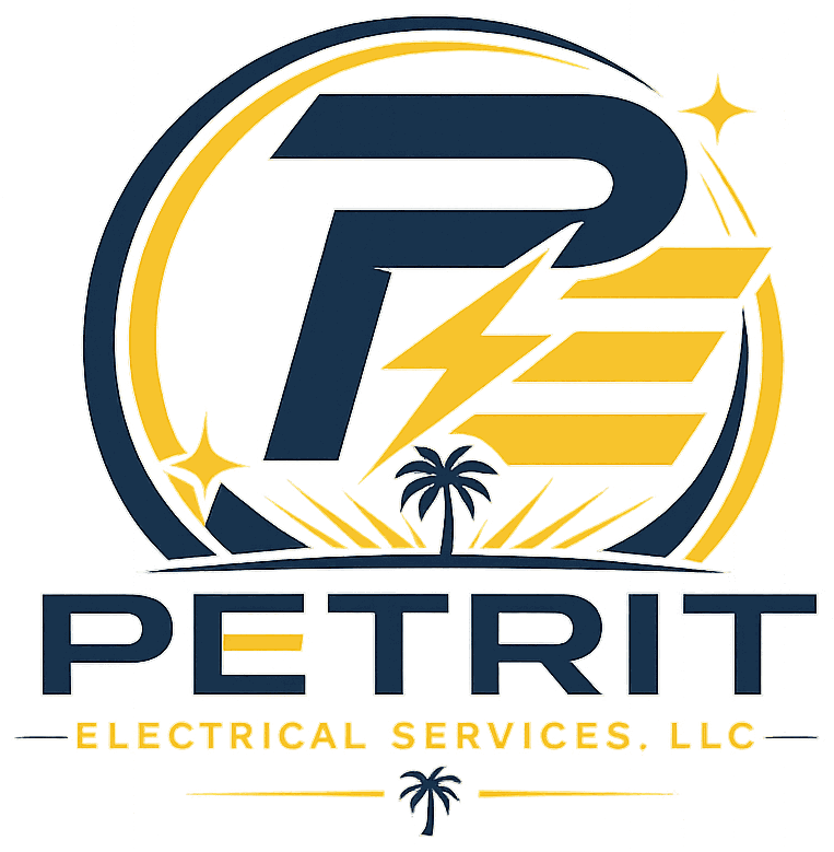 Petrit Electrical Services identity emblem, selected APPFORGE client work.