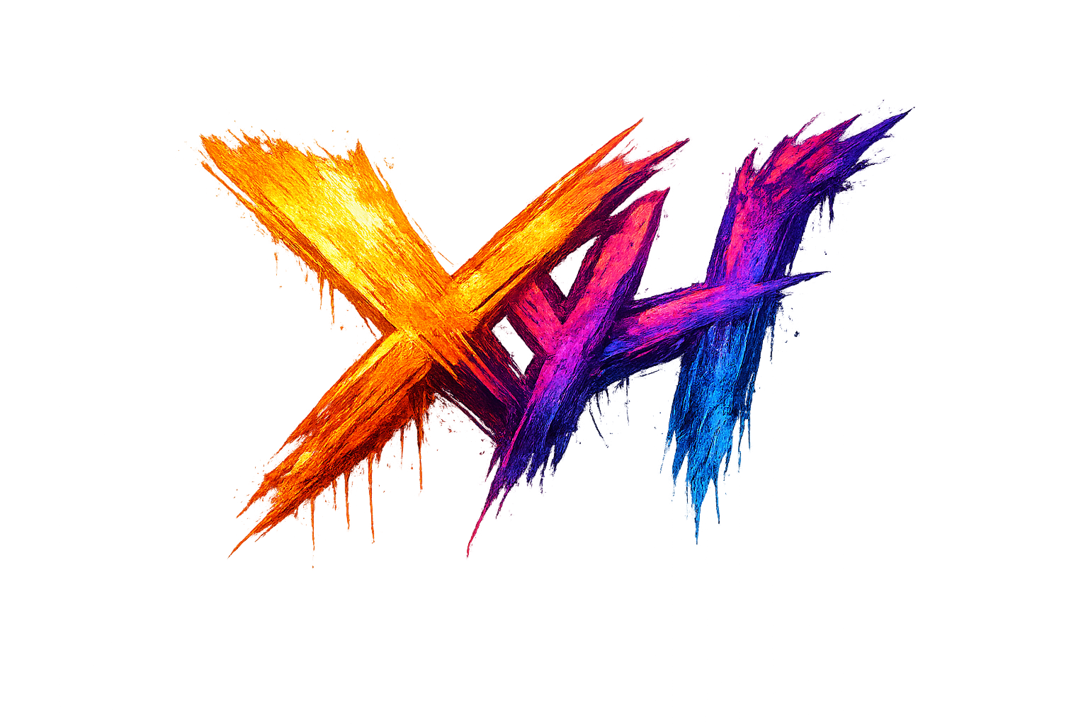 XYH colorful brush identity mark.